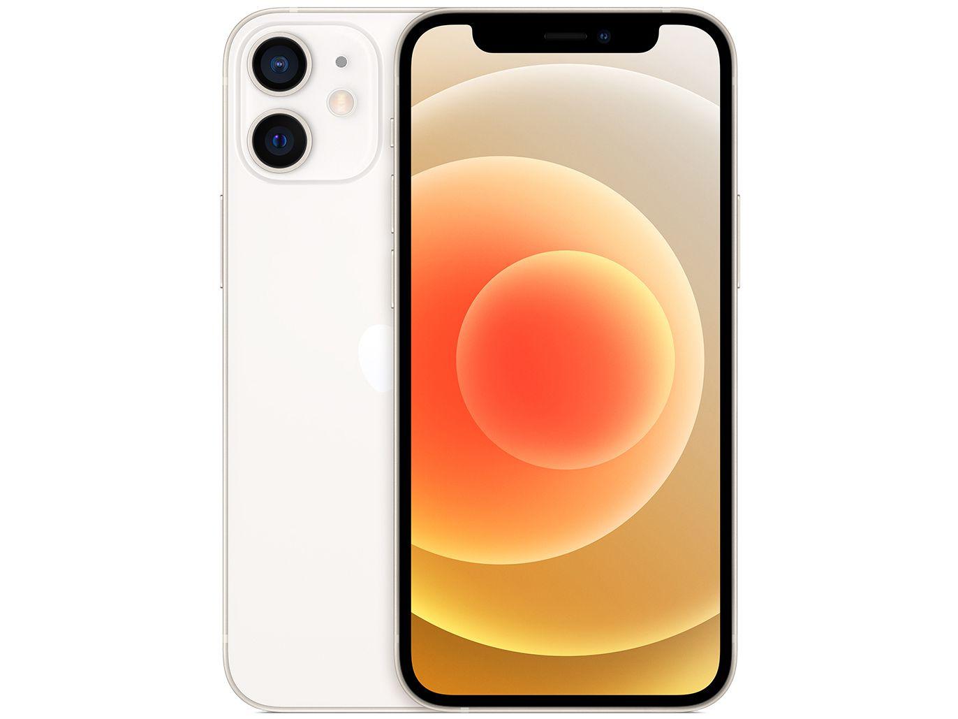 iPhone 12 Mini Apple 128GB Branco 5,4" - Câm. Dupla 12MP iOS