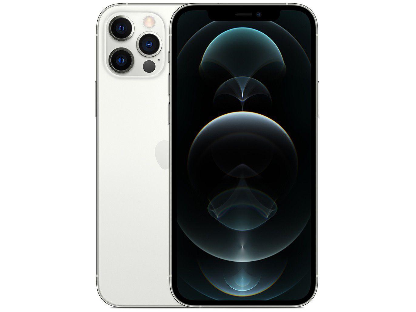 iPhone 12 Pro Apple 128GB Prateado 6,1" - Câm. Tripla 12MP iOS