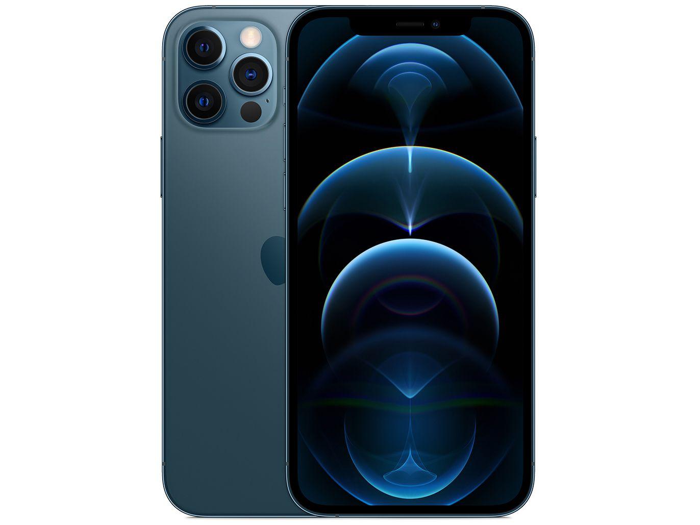 iPhone 12 Pro Apple 512GB Azul-Pacífico - Câm. Tripla 12MP iOS