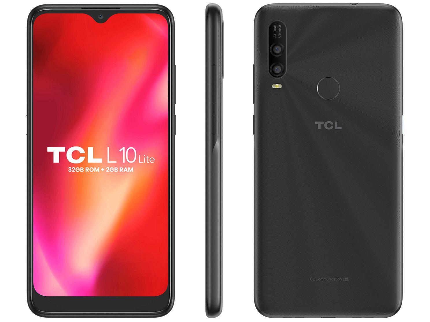 Smartphone TCL L10 Lite 32GB Cinza 4G Octa-Core - 2GB RAM Tela 6,22" Câm. Dupla + Selfie 5MP