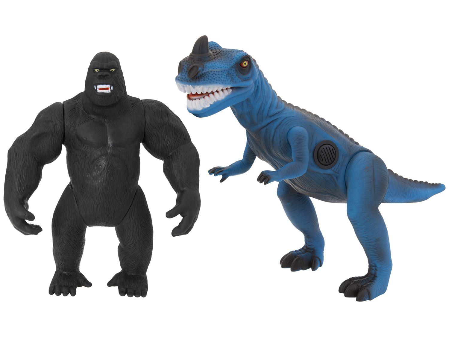 Boneco Colecionável Dinopark - Dinossauro e Gorila Bee Toys