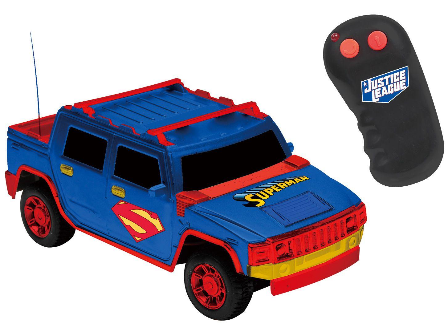 Carrinho de Controle Remoto Liga da Justiça - Power Drivers 3 Funções Candide