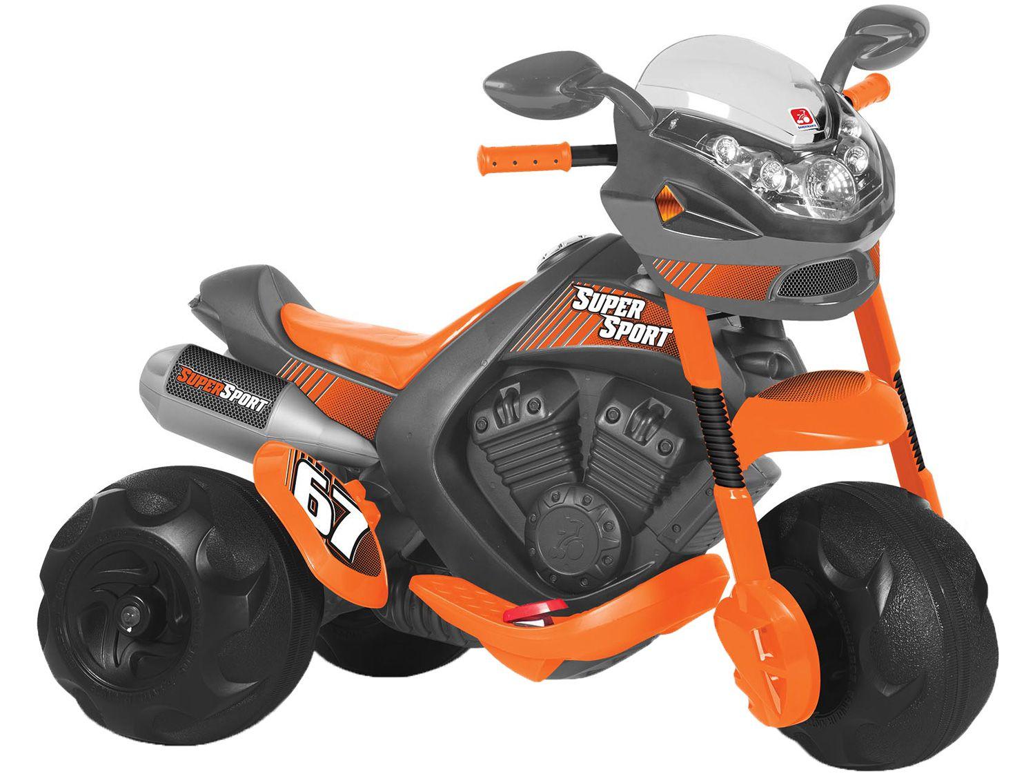 Mini Moto Elétrica Infantil Super Sport 2 Marchas - 6V Bandeirante