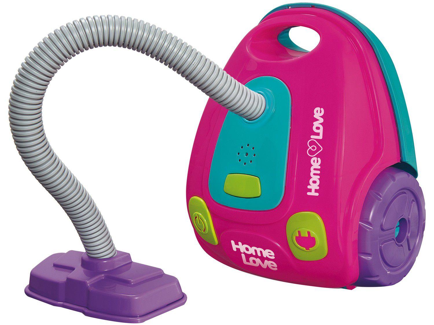 Aspirador de Pó de Brinquedo Home Love - Emite Som e Luz Usual Brinquedos