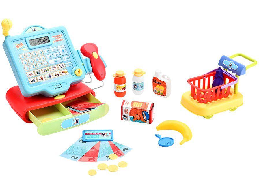 Caixa Registradora Infantil Criative Fun - Super Caixa Registradora Multikids 11 Peças