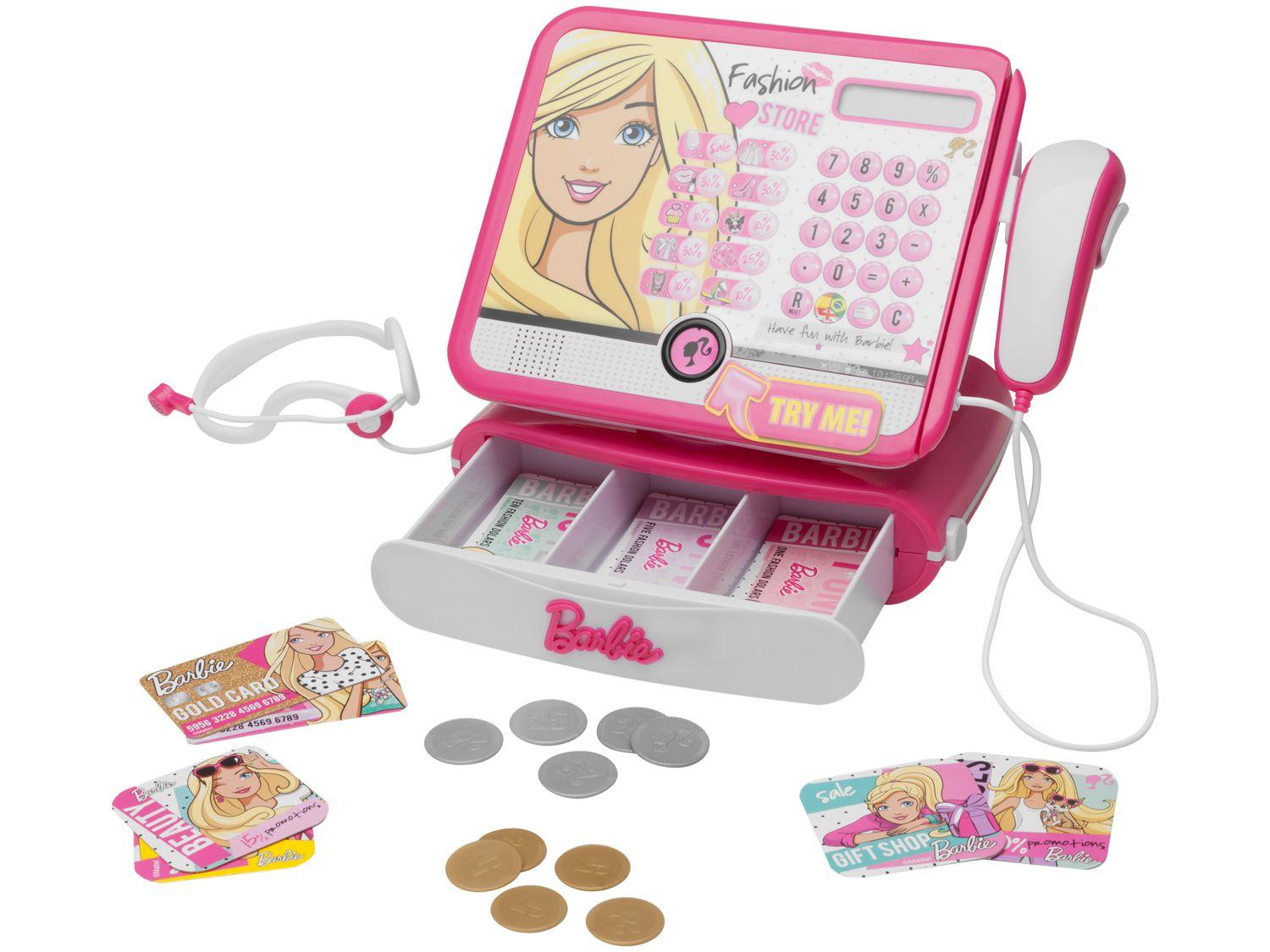 Caixa Registradora Infantil Barbie Luxo Fun - 50 Peças