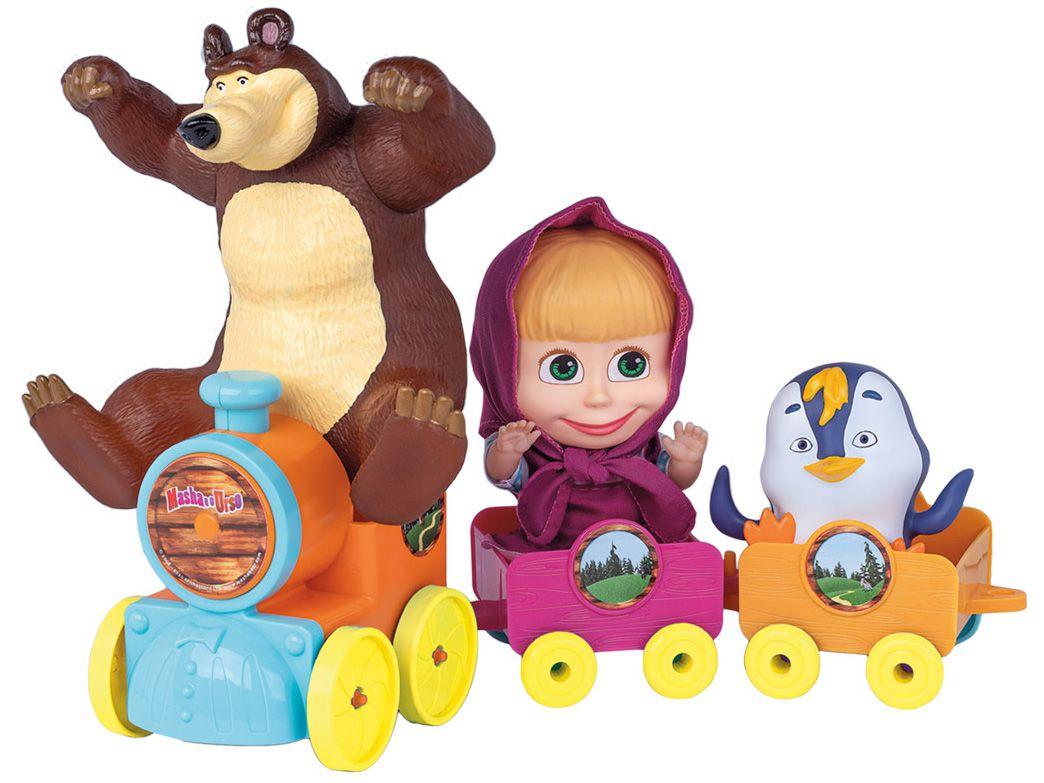 Trem Masha e o Urso Trenzinho da Masha Cotiplás - com Acessórios
