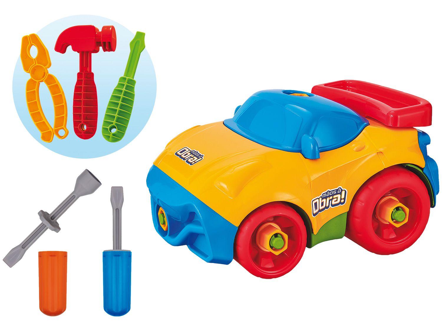 Carrinho Mãos à Obra Usual Brinquedos - com Acessórios