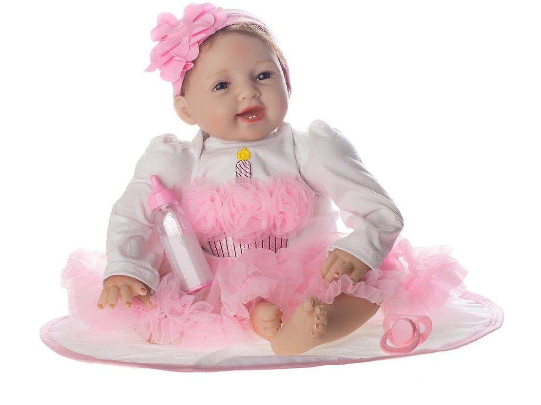 Bebê Reborn Enchanted Laura Baby 52cm - com Acessórios