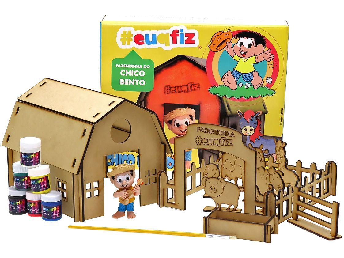 Kit de Pintura Turma da Mônica - #euqfiz Fazendinha Chico Bento i9 Brinquedos