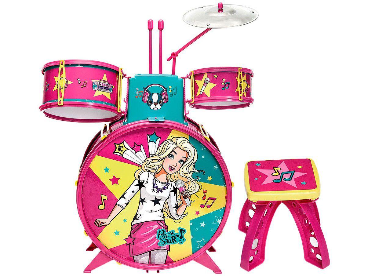 Bateria de Brinquedo Barbie Fabulosa - Fun