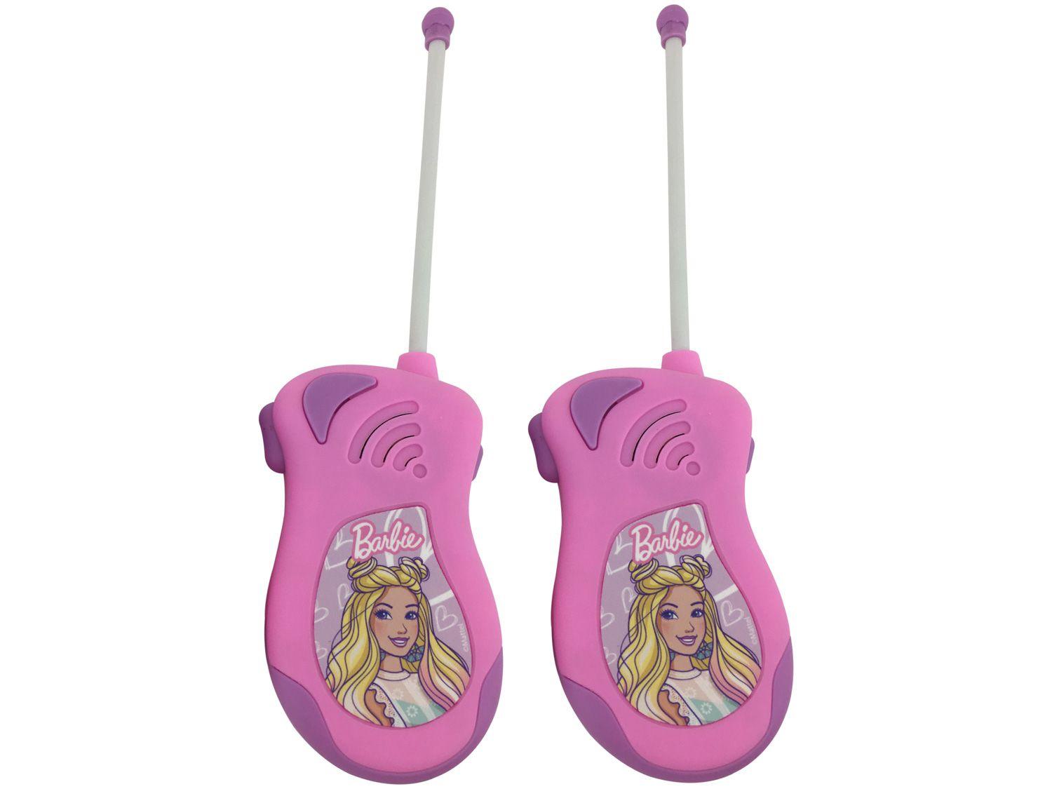 Walkie Talk Infantil Barbie Candide 2 Unidades