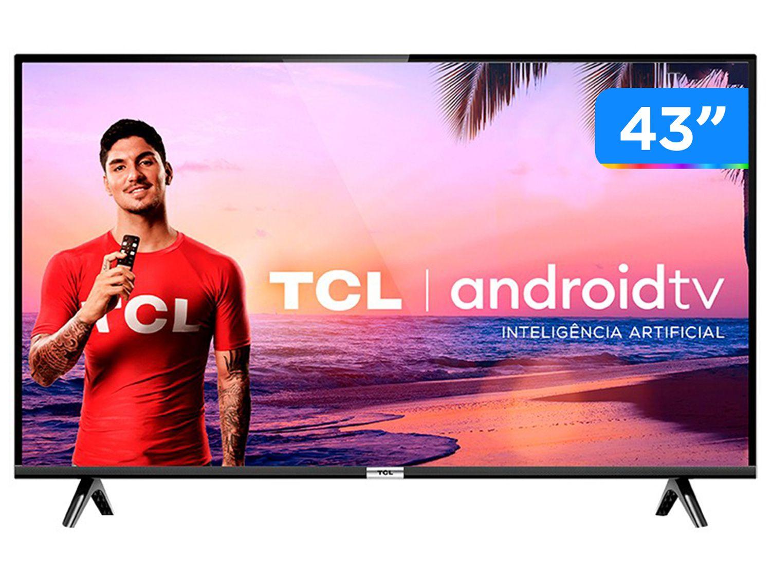 Smart TV LED 43" TCL 43S6500 Full HD - Android Wi-Fi 2 HDMI 1 USB
