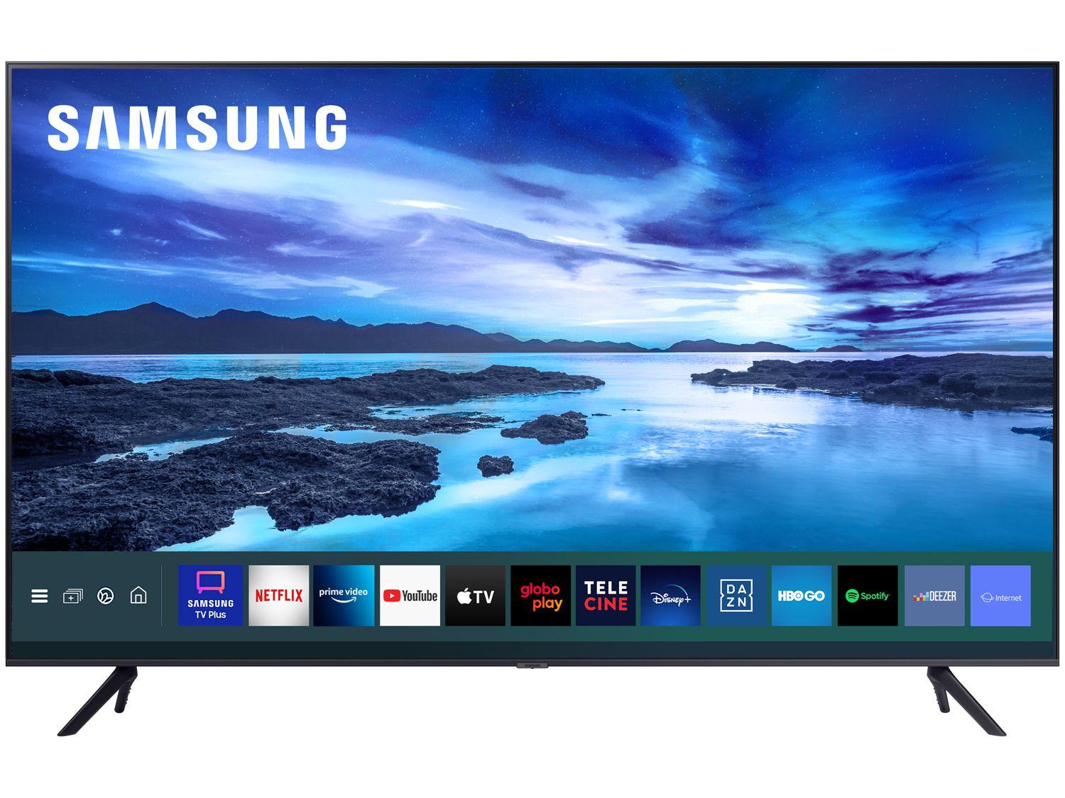 Smart TV 43&quot; Crystal 4K Samsung 43AU7700 Wi-Fi - Bluetooth HDR Alexa Built in 3 HDMI 1 USB