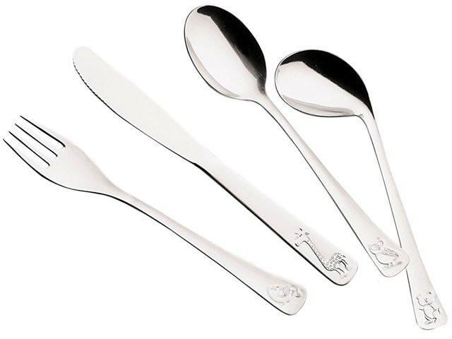 Conjunto de Talheres Tramontina Inox Infantil - 4 Peças 66970/010