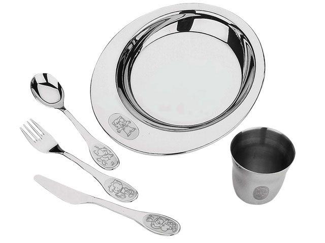 Conjunto Infantil 5 Peças Inox - Tramontina 64250/940