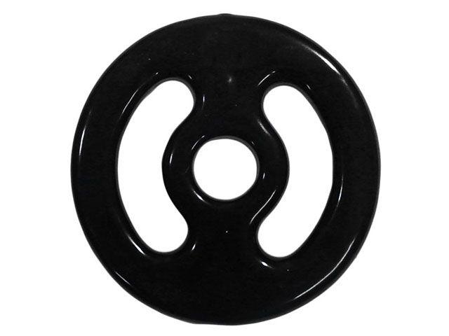 Anilha 1Kg Emborrachada Preto Polimet - 0651