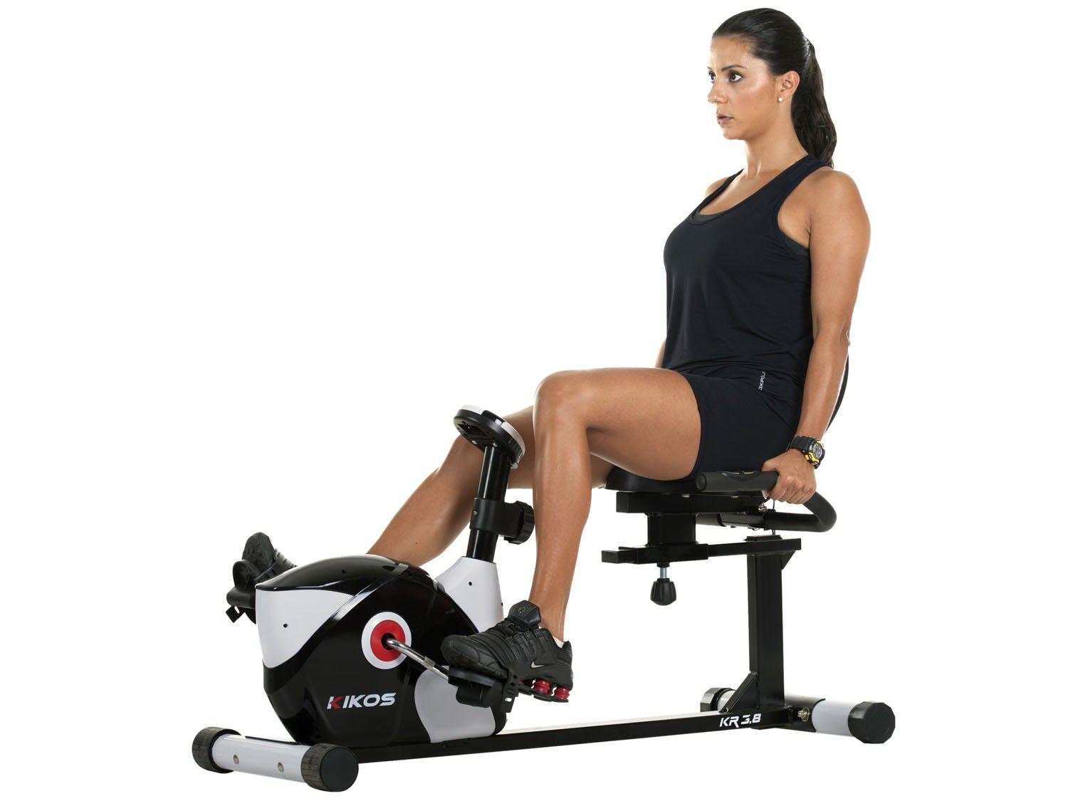 Bicicleta Ergométrica Kikos KR3.8 Residêncial - 8 Níveis de Esforço Display 4 Funções