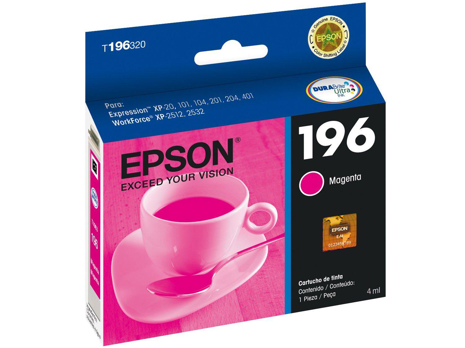 Cartucho de Tinta Epson T196320-BR Magenta - Original