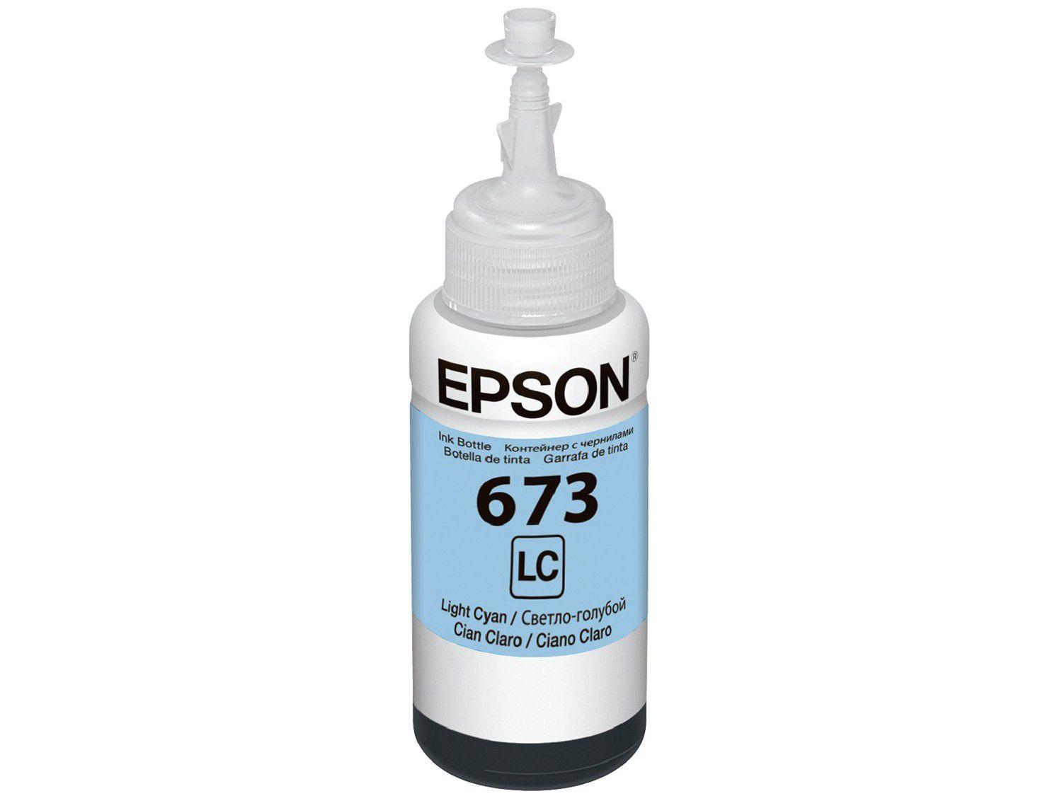 Garrafa de Tinta Epson T673520-AL Ciano Claro - Original