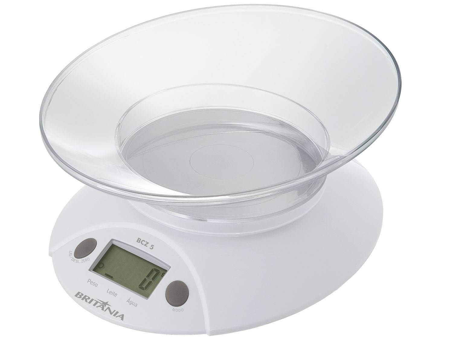 Balança de Cozinha Digital até 5kg Britânia - BCZ5