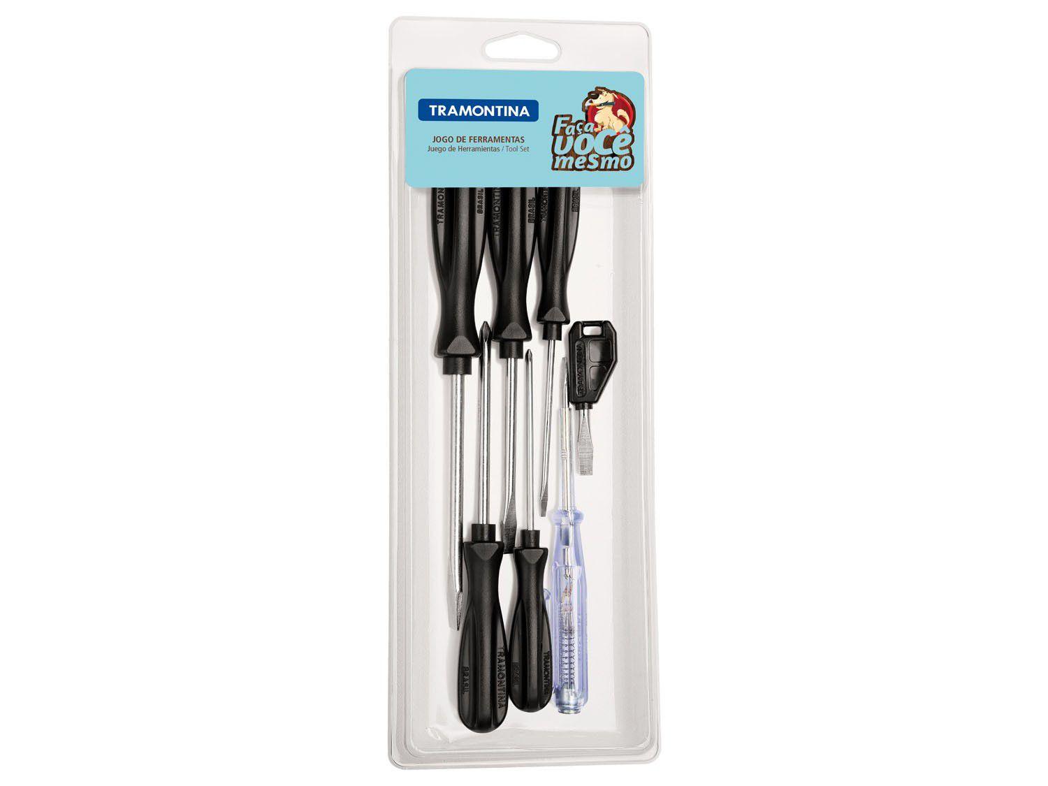 Kit Ferramentas Tramontina 7 Peças - Faça você mesmo 43408109