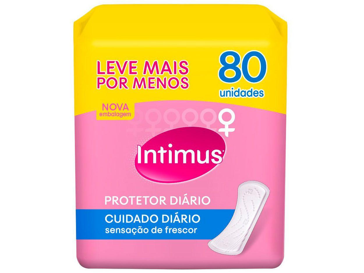 Absorvente Intimus Days Protetor Diário sem Abas - 80 Unidades