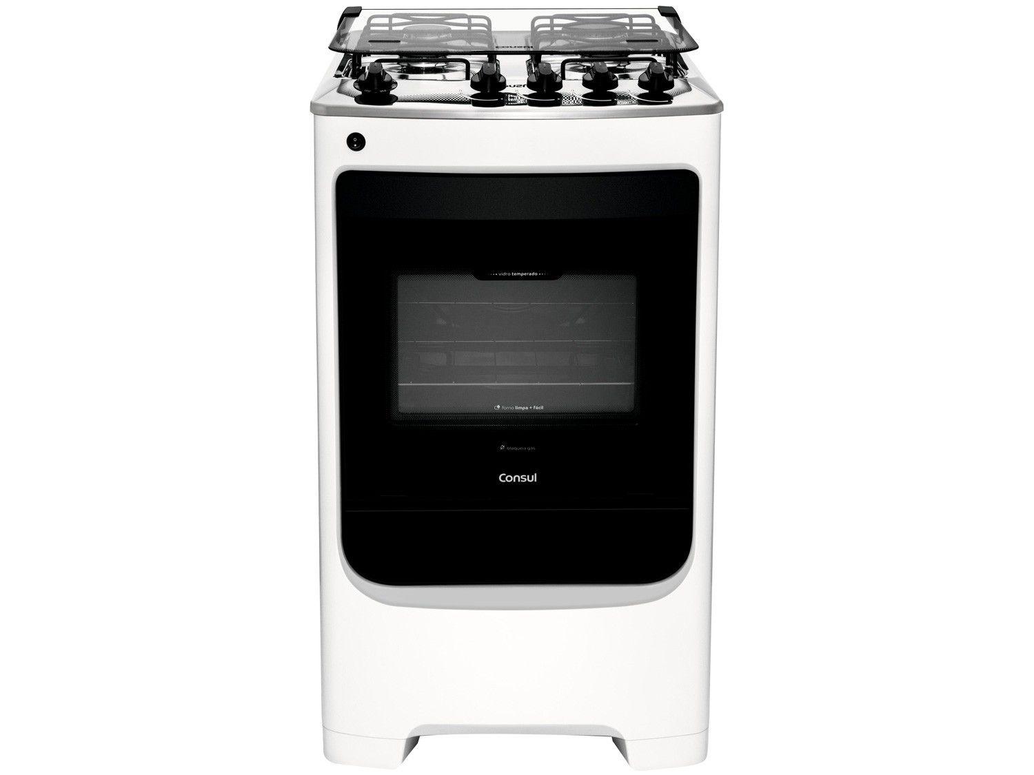 Fogão 4 Bocas Consul Branco Acendimento Automático - CFO4 NABUNA