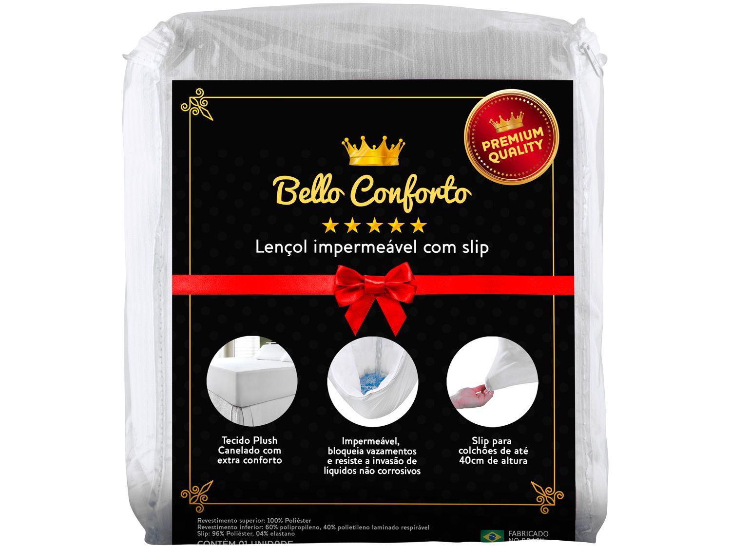 Protetor de Colchão Impermeável Solteiro - Bello Conforto Fibrasca