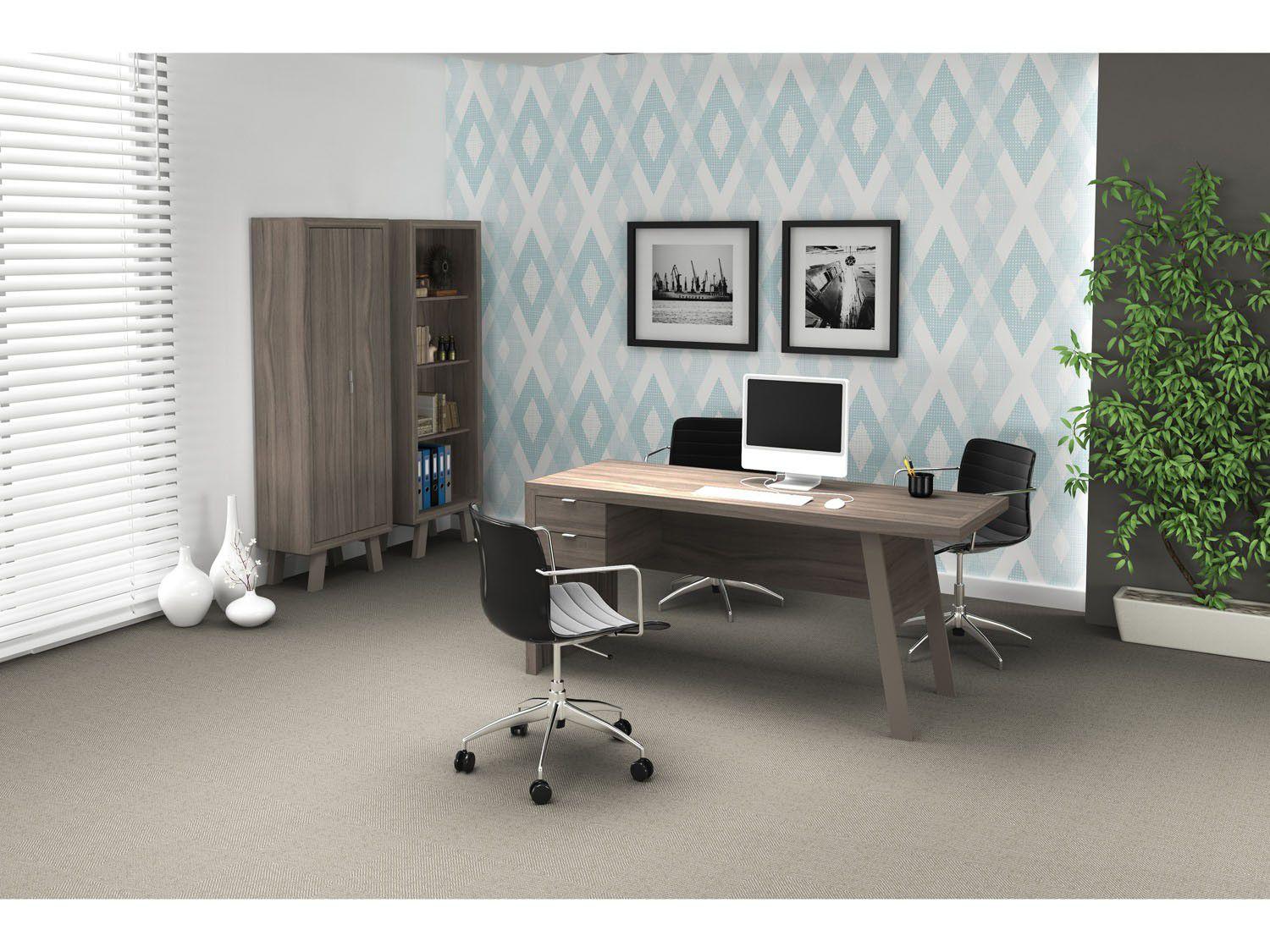 Mesa para Escritório Móveis Videira - Tecno Mobili ME4122 2 Gavetas