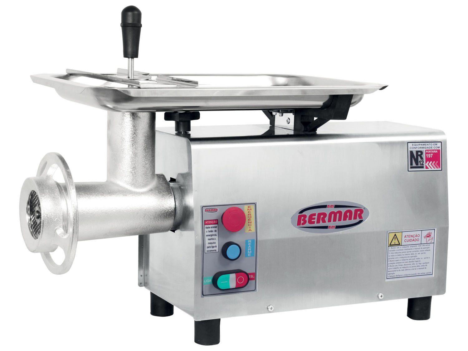 Picador de Carne Inox BM 13 NR PF - Bermar
