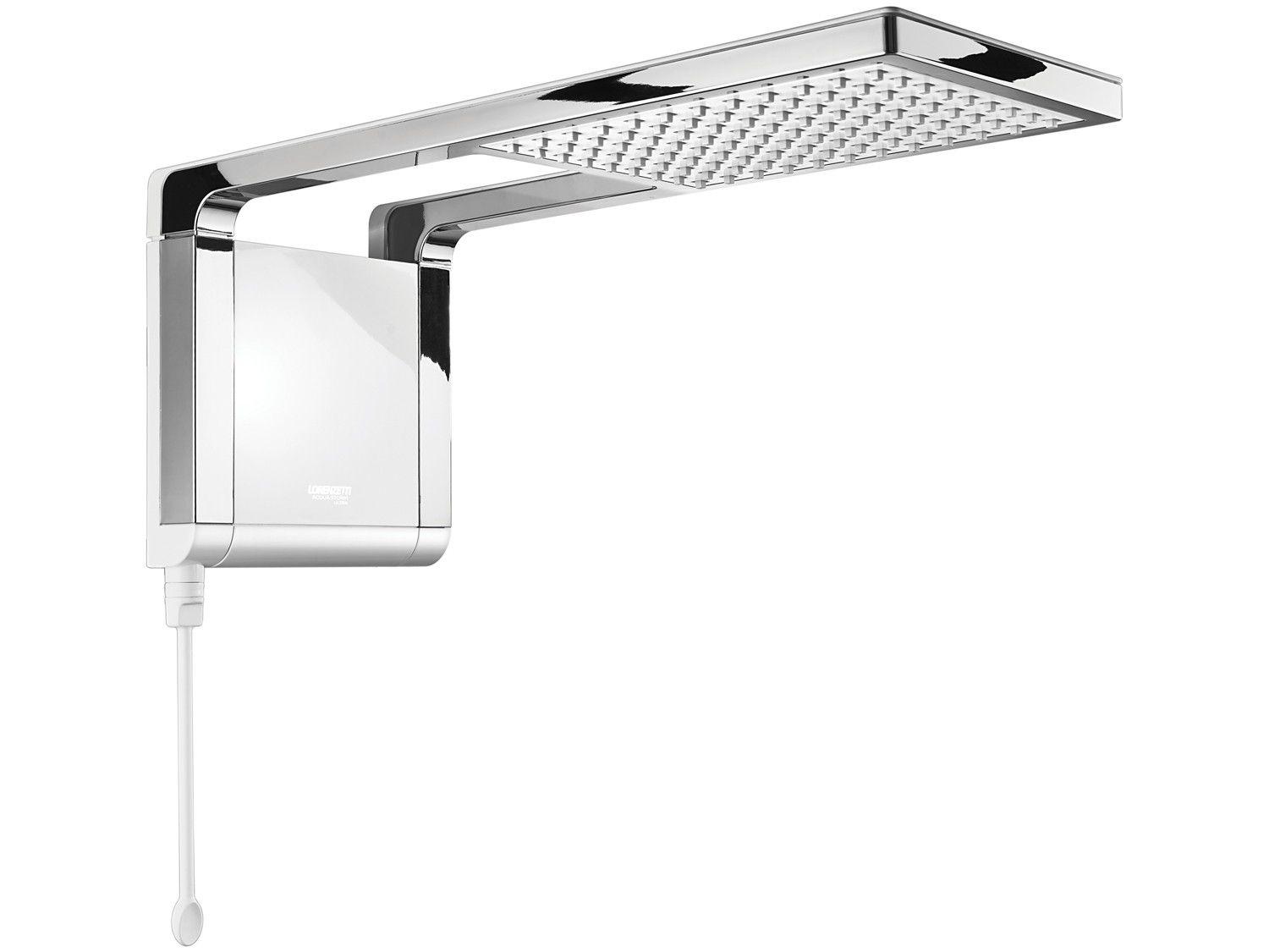 Chuveiro Eletrônico Lorenzetti Acqua Storm Ultra - 5500W Branco e Cromado Temperatura Gradual