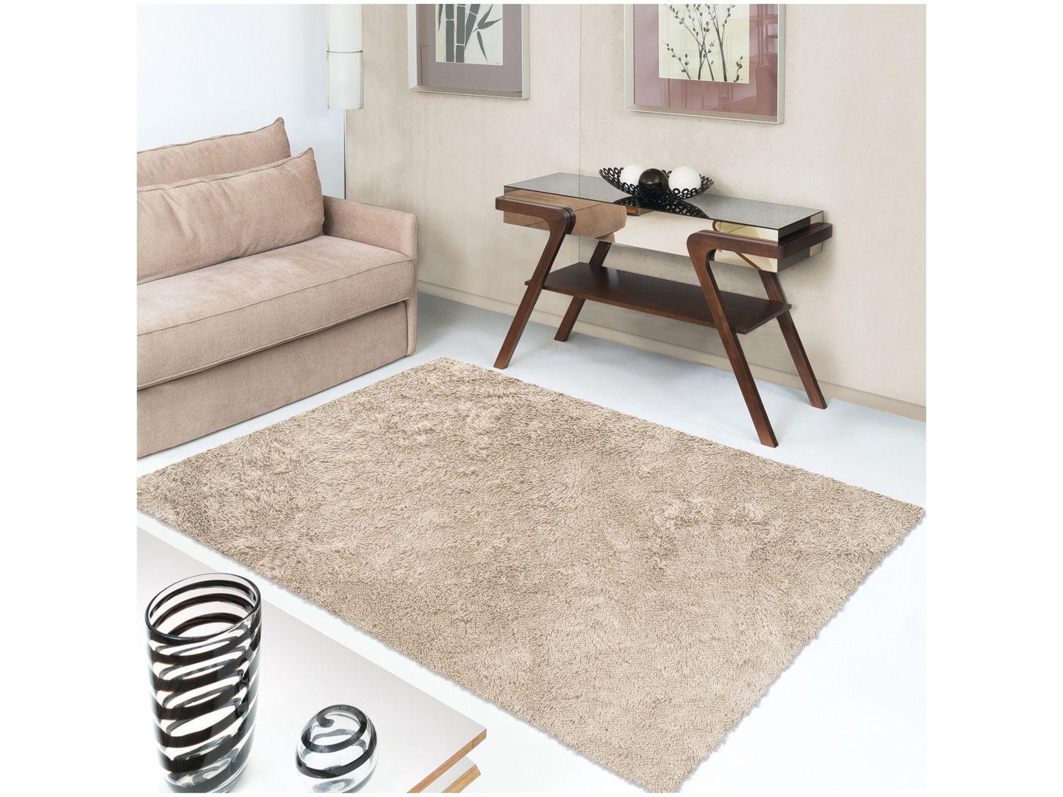 Tapete Liso Felpudo Retangular Bella - 200x250cm Jolitex