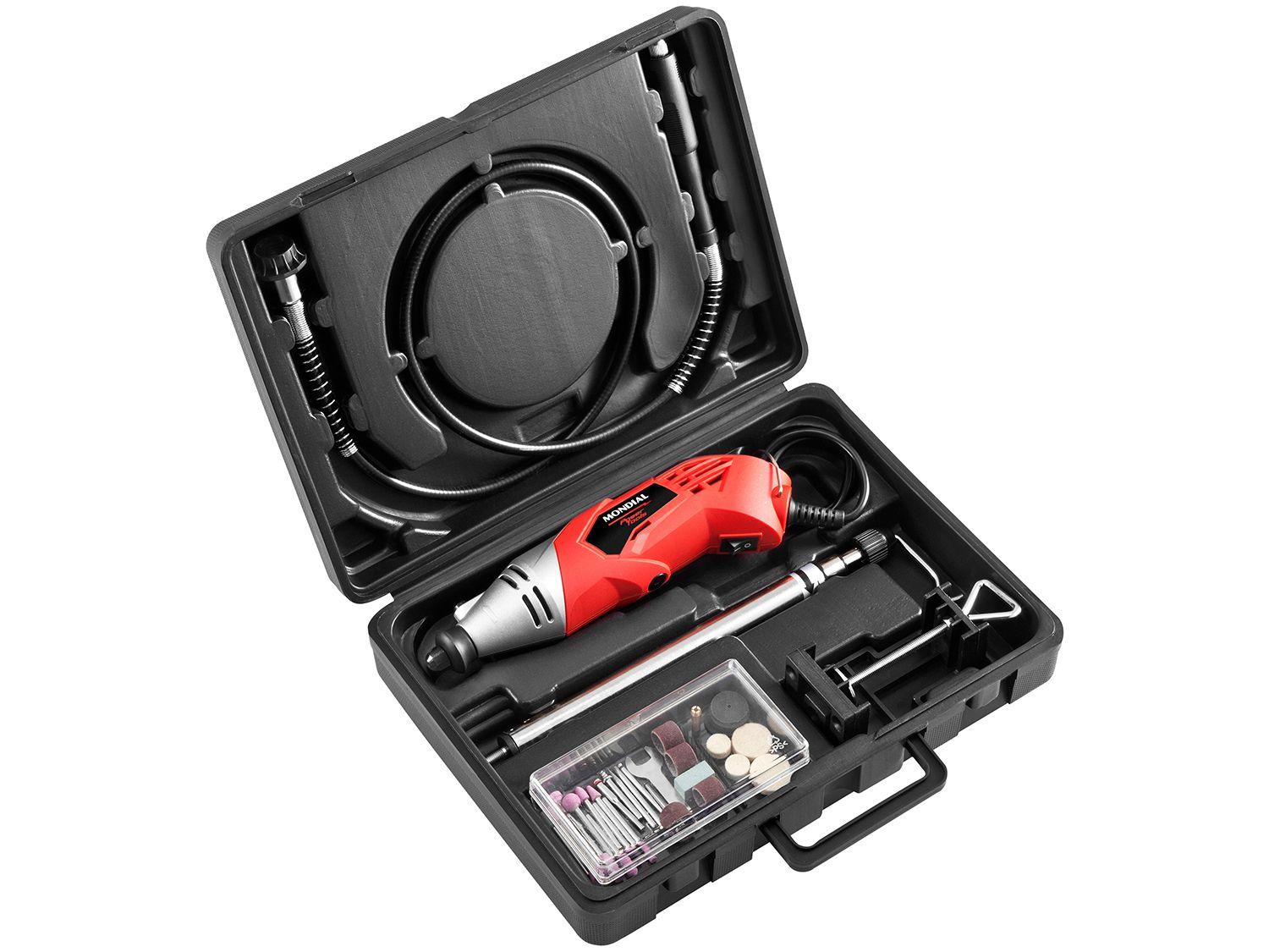 Micro Retífica Mondial Power Tools FMR-01 - 170W com Maleta