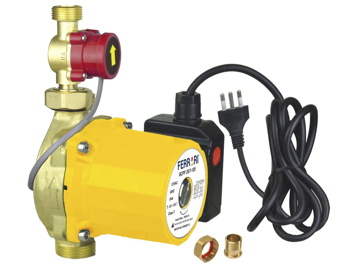 Bomba de Água Circuladora Ferrari - 120W 3000 L/Hora BCPF25/7-120