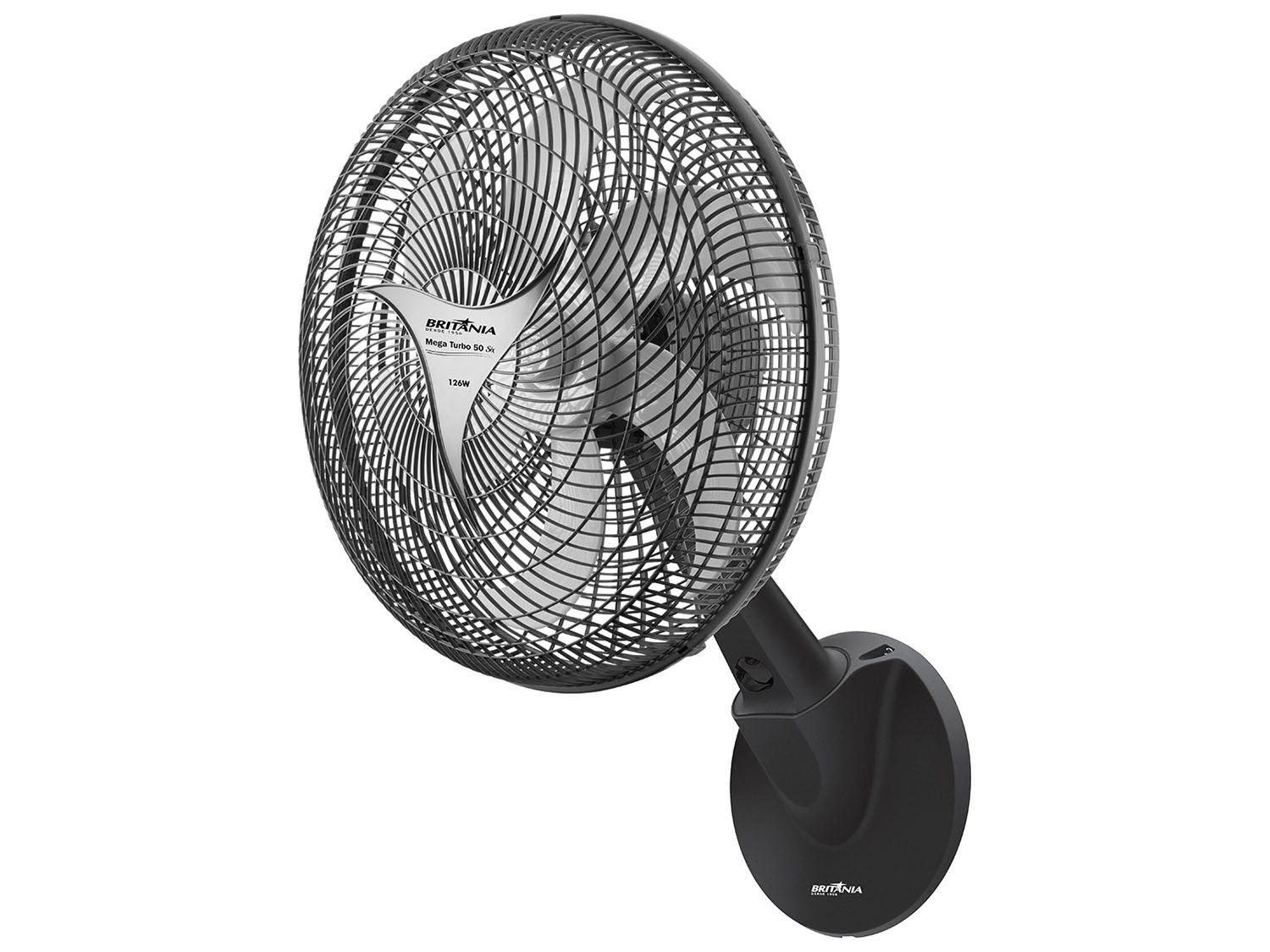 Ventilador de Parede Britânia Mega Turbo 50 Six - 45cm 3 Velocidades
