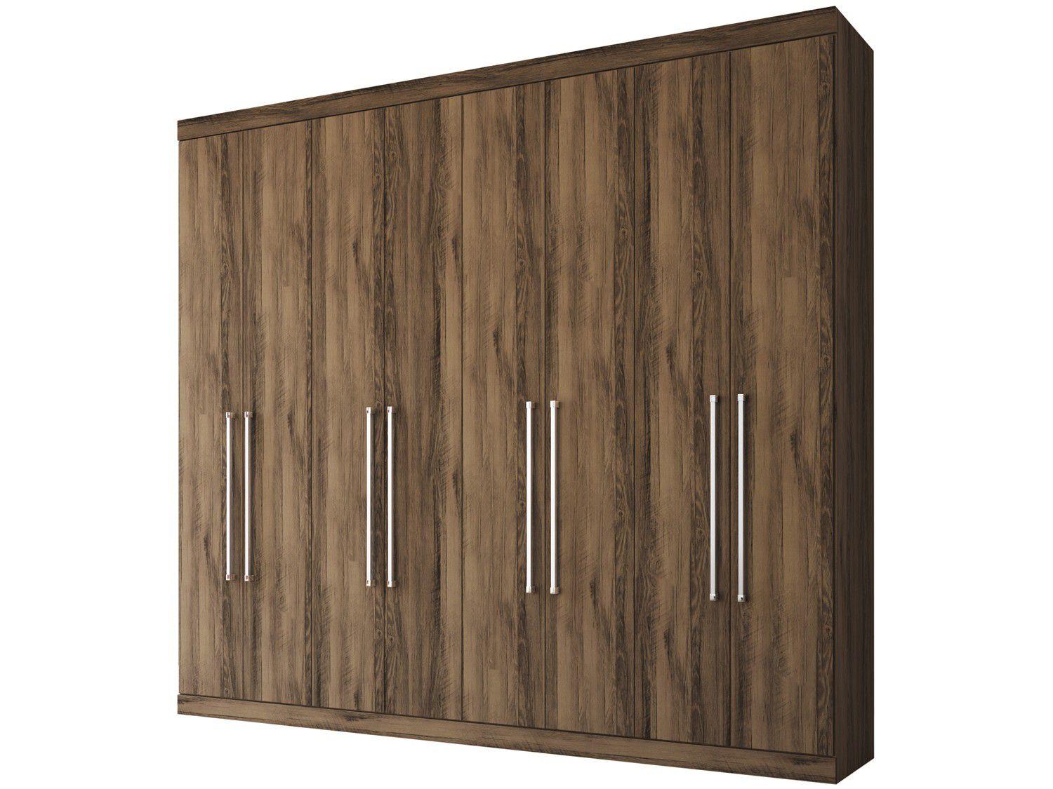 Guarda-roupa Casal 8 Portas 4 Gavetas - Santos Andirá Havana Master Vip 144711