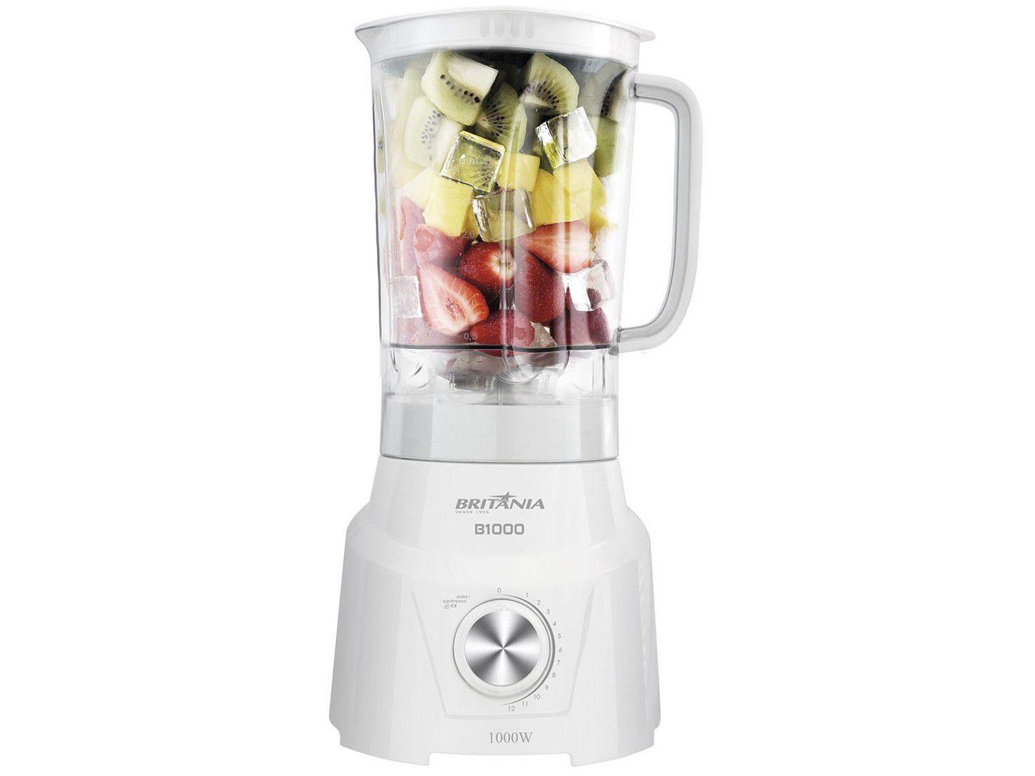 Liquidificador Britânia B1000 Branco - 12 Velocidades 1000W