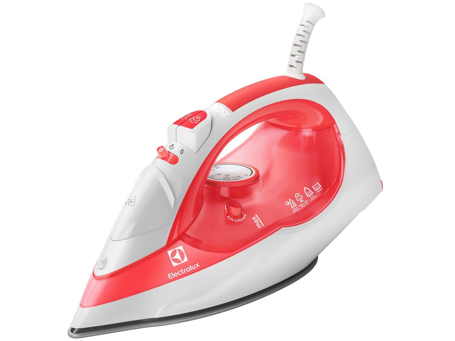Ferro de Passar a Vapor e a seco Electrolux - SteamLine SIV10 Laranja Base PerfectGlide