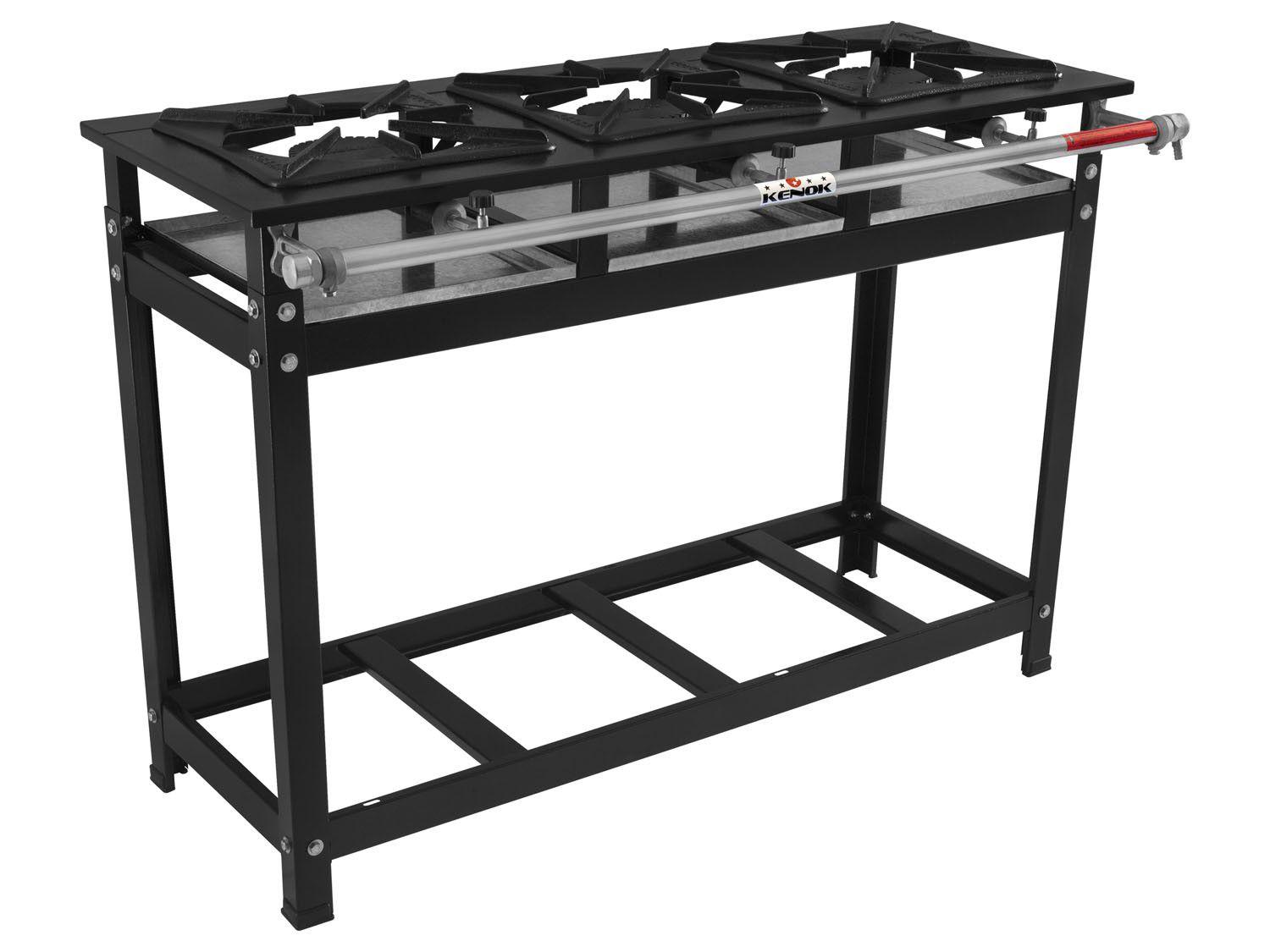 Fogão Industrial 3 Bocas Kenok - Standard FAST3B.503