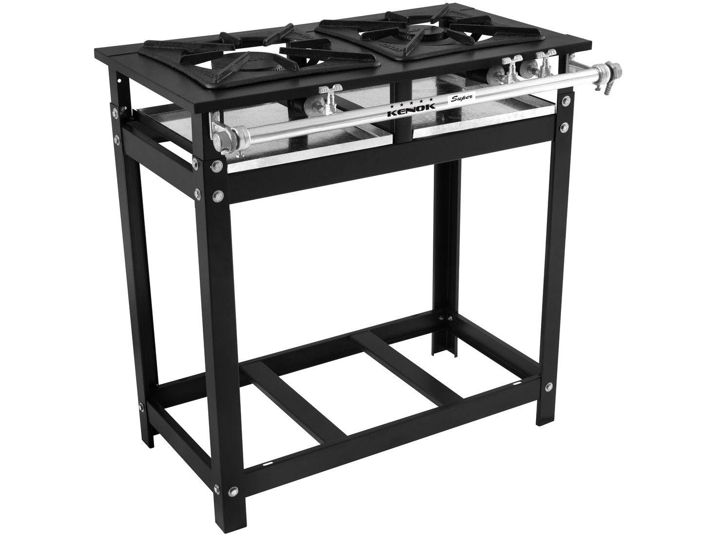 Fogão Industrial 2 Bocas Kenok Super - FBSU2B.104