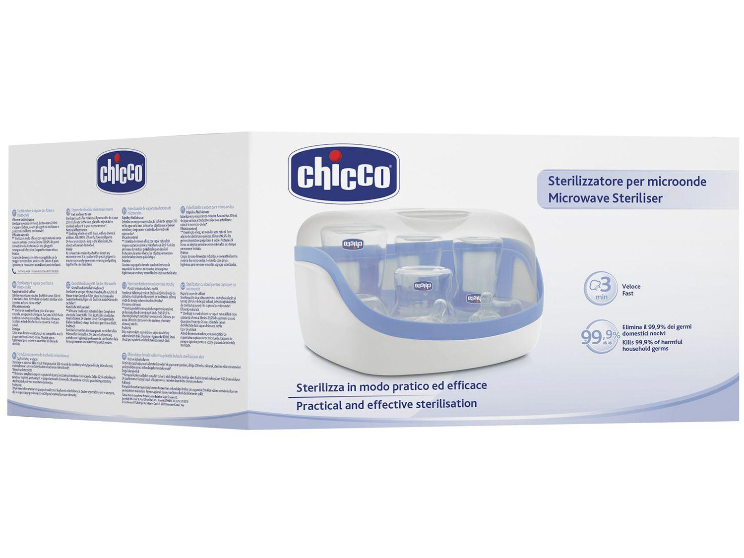 Esterilizador de Mamadeira para Micro-ondas - Até 5 unidades Chicco