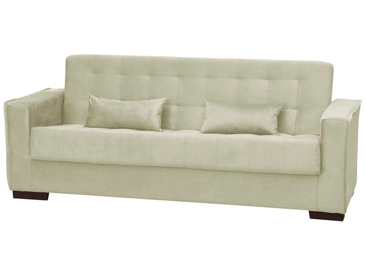 Sofá-cama 4 Lugares Suede Reclinável - Matrix Dinorá
