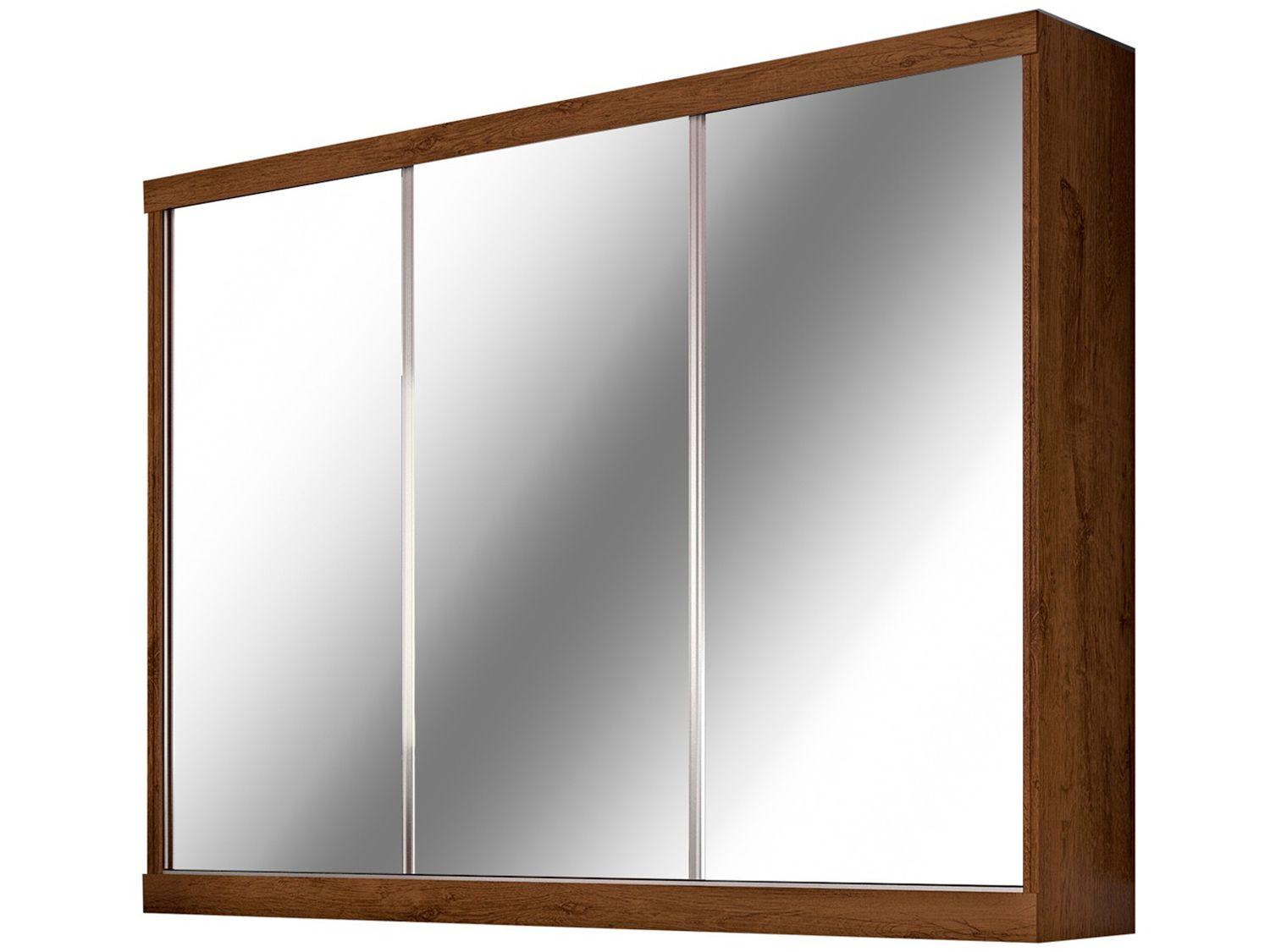 Guarda-roupa Casal 3 Portas de Correr 3 Gavetas - Europa Nápoli