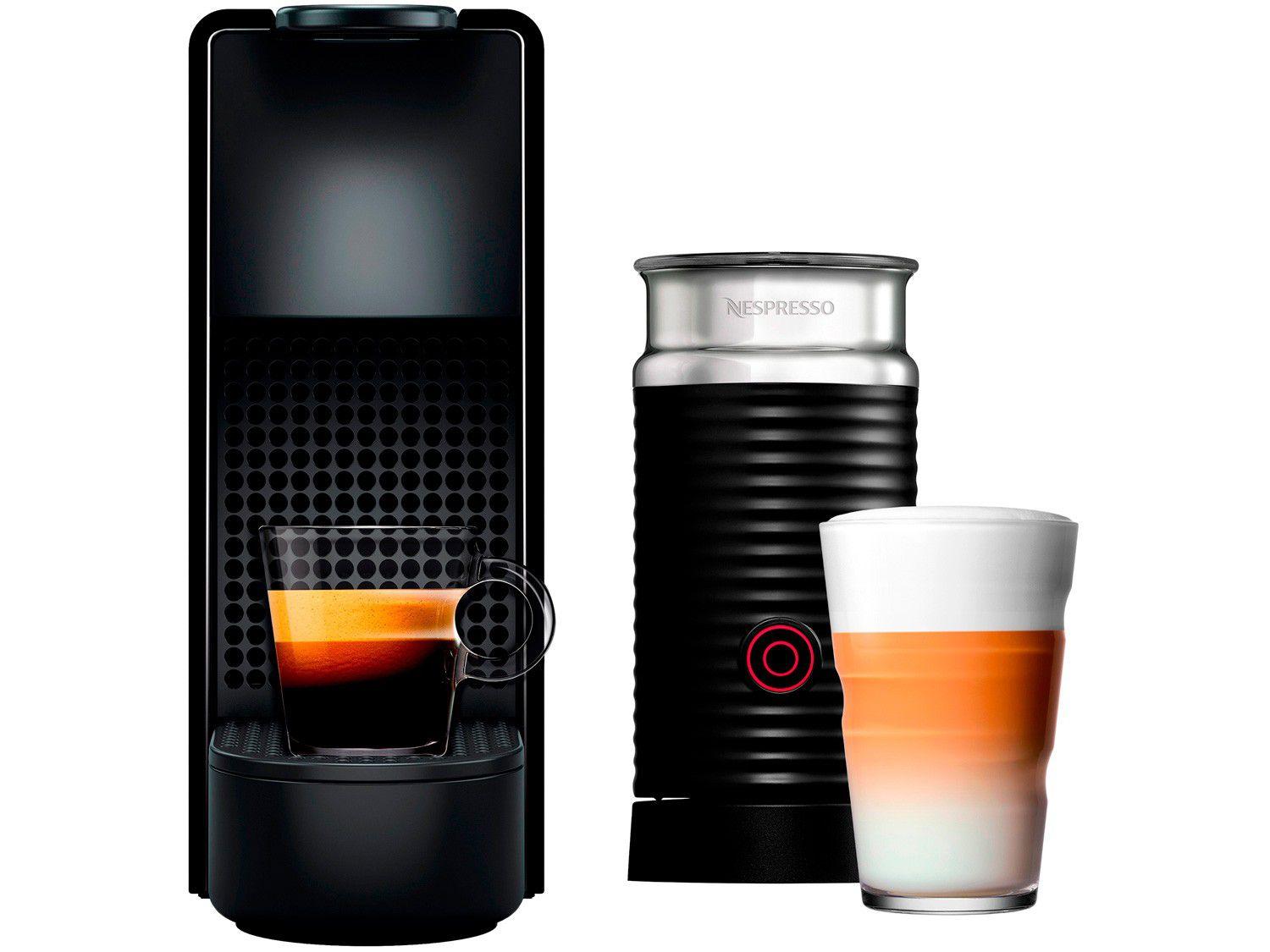 Cafeteira Nespresso Combo Essenza Mini - + Aero3 Preta