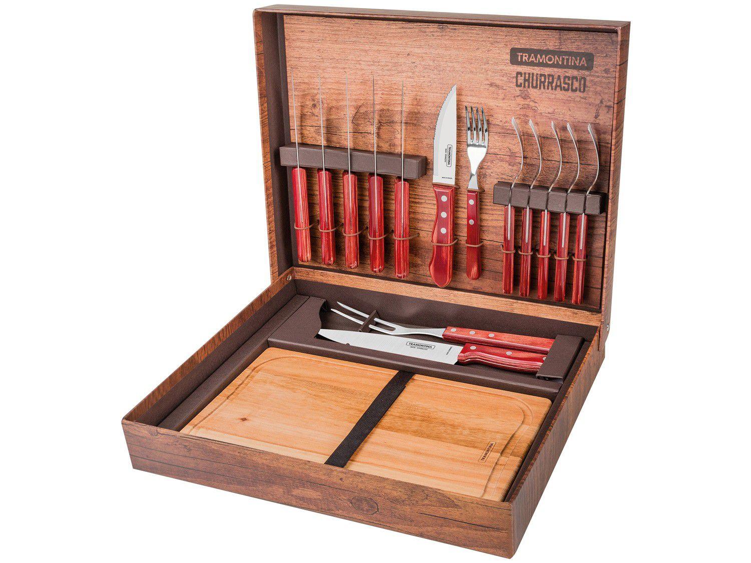 Kit Churrasco 15 Peças Tramontina - 21198/770