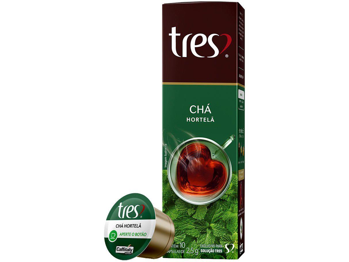 Cápsula Chá de Hortelã TRES 3 Corações 10 Cápsulas