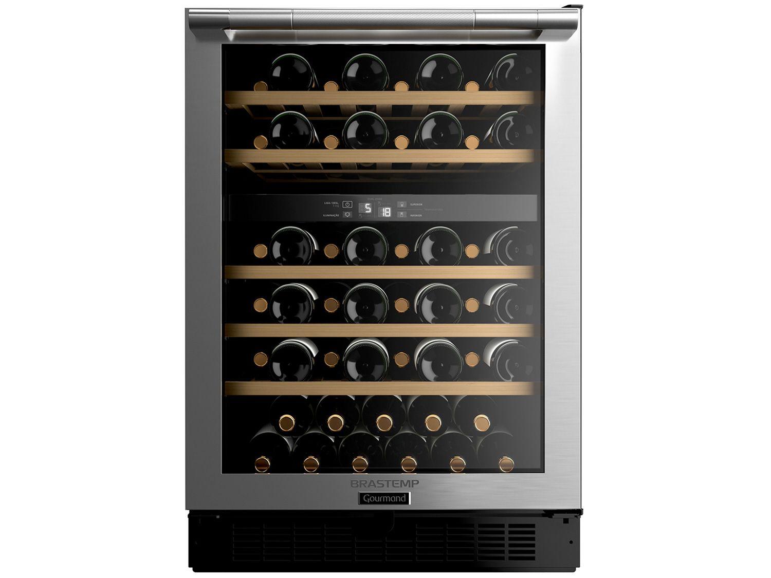 Adega Brastemp 51 Garrafas Dual Zone com LED - Gourmand BZB51 AE