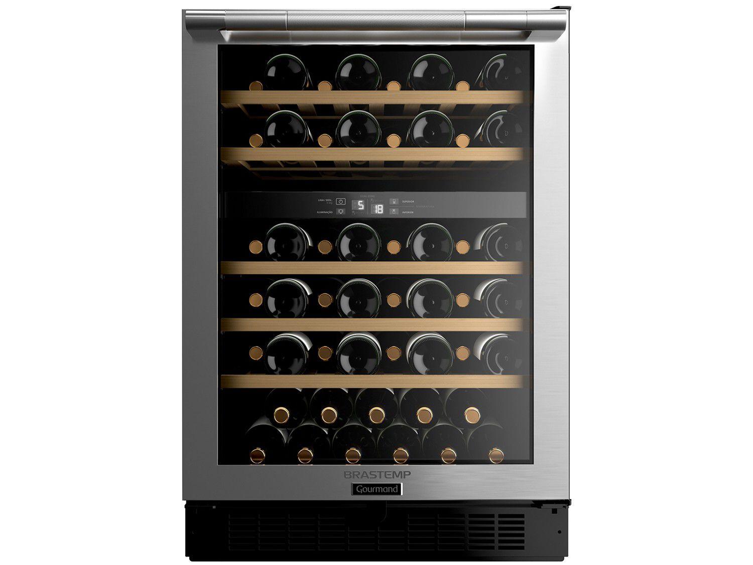 Adega Climatizada Brastemp 51 Garrafas - com Painel Eletrônico Gourmand BZB51 AE
