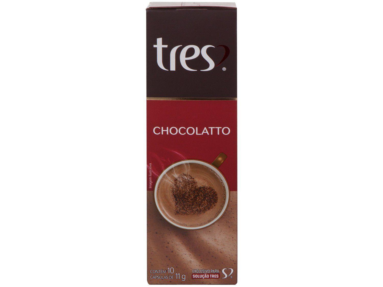 Cápsula Chocolatto TRES 3 Corações 10 Cápsulas